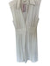 Ba&sh Size XS White Polyester Blend Cap Sleeve Collar Button Down Dress White / XS
