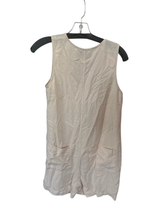 Hatch Size 1/S Cream Linen Blend Sleeveless Button Down Romper Cream / 1/S