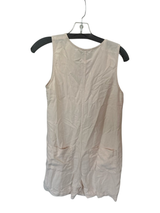 Hatch Size 1/S Cream Linen Blend Sleeveless Button Down Romper Cream / 1/S