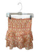 Cecilie Copenhagen Size S Yellow & Pink Cotton Smocked Flowers Mini Skirt Yellow & Pink / S