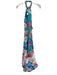 Agua Bendita Size M Teal & Orange Polyester Halter Neck Howlite Open Back Dress Teal & Orange / M
