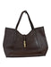 Furla Brown Leather Top Handles Pebbled Tote Bag Brown / L