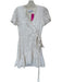 Tanya Taylor Size 0 Ivory Silk Blend Flutter Sleeves Textured Ruffles Dress Ivory / 0
