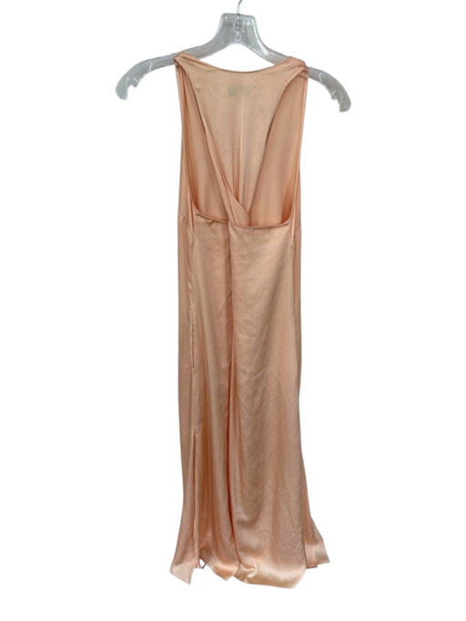 Rosetta Getty Size 2 Peach Polyester Sleeveless Slits Maxi Dress Peach / 2