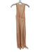 Rosetta Getty Size 4 Peach Polyester Sleeveless Slits Maxi Dress Peach / 4