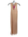 Rosetta Getty Size 4 Peach Polyester Sleeveless Slits Maxi Dress Peach / 4