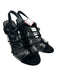 Bottega Veneta Shoe Size 39 Black & Clear Suede PVC Stiletto Sandals Black & Clear / 39