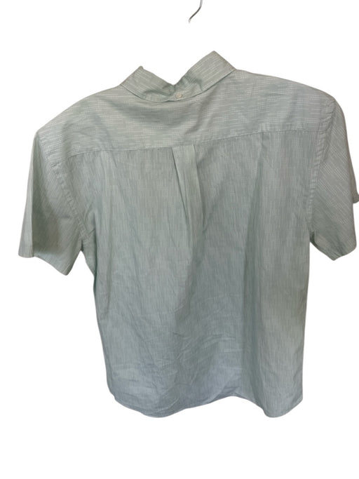 Billy Reid Size M Sea Green Cotton Lines Button Down Men's Shirt Sea Green / M
