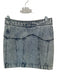 Acler Size Est XS Med Dark Wash Cotton Acid Wash Snap buttons Mini Denim Skirt Med Dark Wash / Est XS