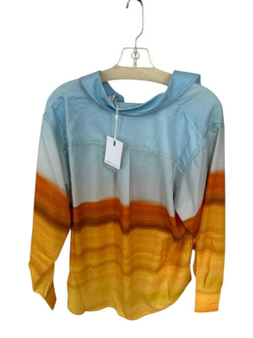 C/Meo Collective Size XS Blue & Orange Polyester Long Sleeve Ombre Top Blue & Orange / XS