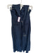 Adam Lippes Size 0 Navy Linen Blend Halter Neck Wide Leg Belted Jumper Navy / 0