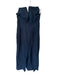 Adam Lippes Size 0 Navy Linen Blend Halter Neck Wide Leg Belted Jumper Navy / 0