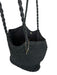Black Straw Top Handles Snap Button Tote Bag Black / M