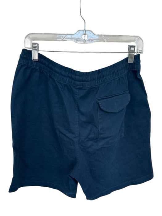 Saks Fifth Ave Size M Navy Cotton Solid Men's Shorts Navy / M
