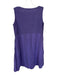 Cut Loose Size S Purple & Black Cotton Sleeveless Lines V Neck Dress Purple & Black / S