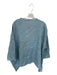 Lintico Size L Baby Blue Linen Long Sleeve V Neck Top Baby Blue / L