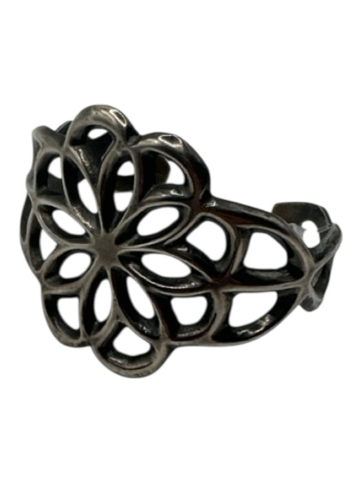 Silver Sterling Silver Wide Cuff Western Bracelet Silver
