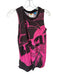 Farm Rio Size XXS Black & Pink Cotton Sleeveless Birds Palm Tree Dress Black & Pink / XXS