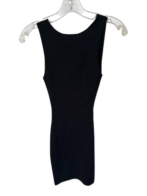 Bec & Bridge Size 2 Black Viscose Sleeveless Twist Mini Dress Black / 2
