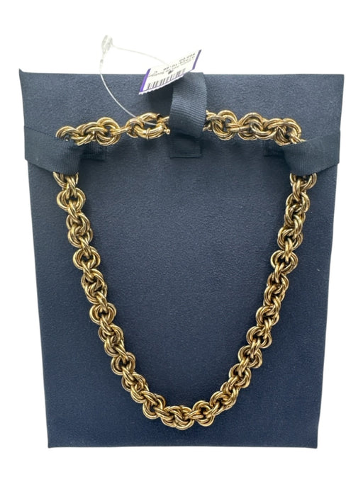GAS Bijoux Brass Metal Chunky Chain Short Necklace Brass