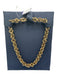 GAS Bijoux Brass Metal Chunky Chain Short Necklace Brass