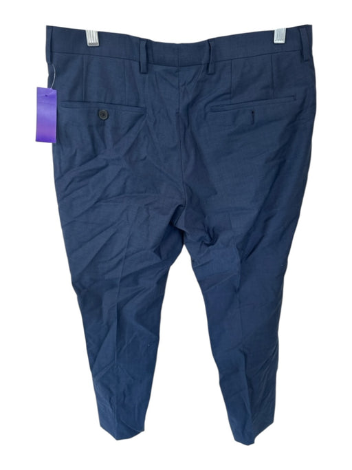 Hugo Boss Size 32r Navy Virgin Wool Solid Trouser Men's Pants Navy / 32r