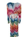 Lalibela Size XL Multi Polyester Long Balloon Sleeve Rainbow Dress Multi / XL