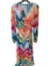 Lalibela Size XL Multi Polyester Long Balloon Sleeve Rainbow Dress Multi / XL