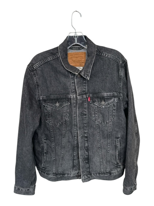 Levi's Size M Black Cotton Denim Men's Jacket Black / M