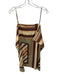 Misa Size M Brown & Green Polyester Spaghetti Strap Striped Dress Brown & Green / M