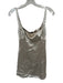 Bondi Born Size S Champagne Acetate Sleeveless Open Back Mini Dress Champagne / S