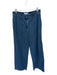 Rosetta Getty Size 8 Med Dark Wash Cotton High Waist Wide Leg Jeans Med Dark Wash / 8