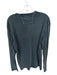 John Varvatos Size L Slate Blue Cotton Heathered V Neck Men's T-Shirt Slate Blue / L