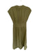 Ba&sh Size M Olive Green Cap Sleeve Front Buckle Maxi Dress Olive Green / M
