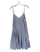Sea New York Size M Blue & White Cotton Spaghetti Strap Striped Maxi Dress Blue & White / M