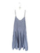 Sea New York Size M Blue & White Cotton Spaghetti Strap Striped Maxi Dress Blue & White / M