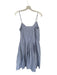 Sea New York Size M Blue & White Cotton Spaghetti Strap Striped Maxi Dress Blue & White / M