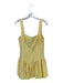 Black Halo Size 10 Yellow Polyester Sleeveless Back Zip Drop Waist Dress Yellow / 10