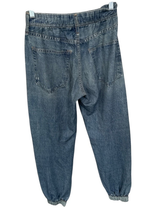 Rag & Bone Size XS Med Dark Wash Cotton Elastic Waist Jean Print Jogger Jeans Med Dark Wash / XS