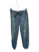 Rag & Bone Size XS Med Dark Wash Cotton Elastic Waist Jean Print Jogger Jeans Med Dark Wash / XS