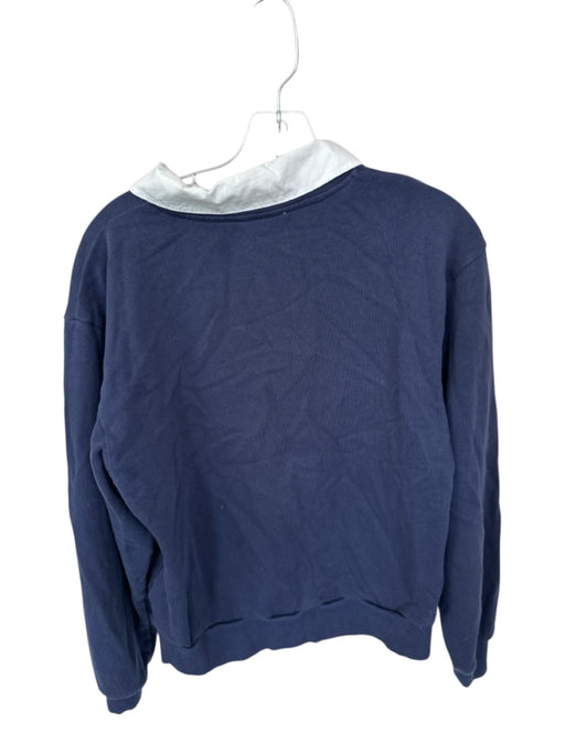 Sea New York Size S Navy & white Cotton Long Sleeve Collar Sweater Navy & white / S
