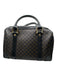 Celine Black & Brown Leather Logo Top Handle Boston Bag Bag Black & Brown / M