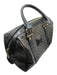 Celine Black & Brown Leather Logo Top Handle Boston Bag Bag Black & Brown / M
