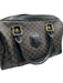 Celine Black & Brown Leather Logo Top Handle Boston Bag Bag Black & Brown / M