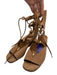 Chloe Shoe Size 36 Brown Suede Wedge Gladiator Lace Up Sandals Brown / 36
