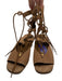 Chloe Shoe Size 36 Brown Suede Wedge Gladiator Lace Up Sandals Brown / 36