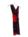 Staud Size 6 Black & Red Silk Sleeveless Color Block Cowl neck Gown Black & Red / 6