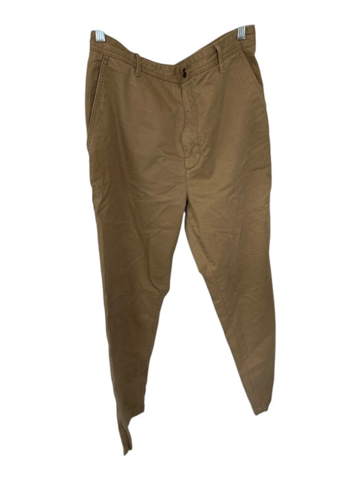 Banana Republic Size 14 Khaki Cotton High Rise Chino Pants Khaki / 14