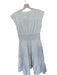 Derek Lam Size 40 Baby Blue Cotton Cap Sleeve Crochet Applique V Neck Maxi Dress Baby Blue / 40