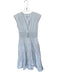 Derek Lam Size 40 Baby Blue Cotton Cap Sleeve Crochet Applique V Neck Maxi Dress Baby Blue / 40